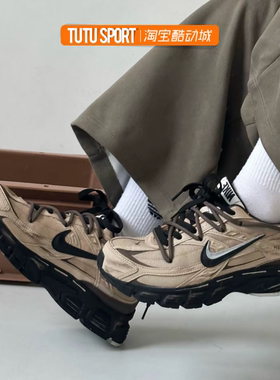 球鞋定制 Nike Initiator 荒野沙漠低帮休闲通勤黑棕男子低帮跑鞋