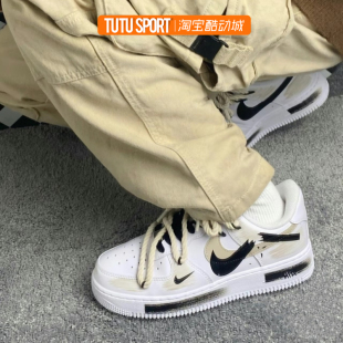 Force Air 球鞋 AF1空军一号手绘断裂解构男女低帮板鞋 定制Nike