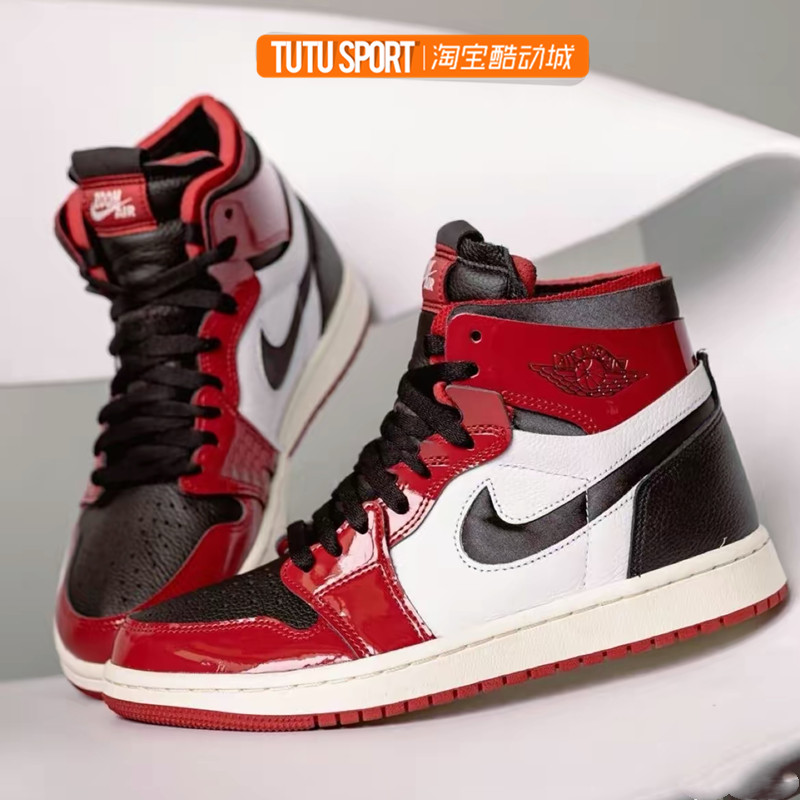 air jordan 1 zoom aj1  黑白红 芝加哥篮球鞋 ct0979-610