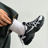 Run涂鸦改色科技银黑复古做旧黑灰低帮男女跑步鞋 Nike V2K FD0736