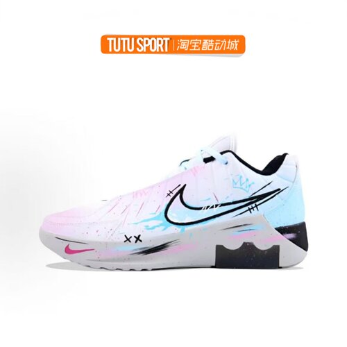 球鞋定制 Nike Lebron Witness IX 樱花海盐手绘涂鸦男子篮球鞋