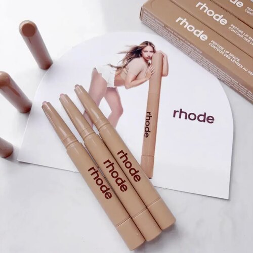 rhode唇线笔peptide lip shape美国海莉多肽丝滑双头hailey唇膏笔