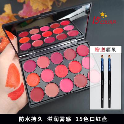 正品多色口红盘化妆师专用彩妆影楼专业唇彩盘全套组合儿童女孩舞