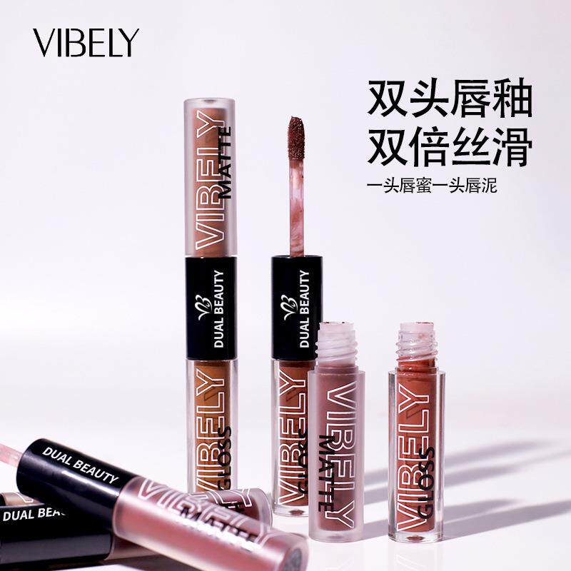 正品Bingo 自然的彩妆 欧美妆专用口红 失眠病娇感清冷感叠涂双头