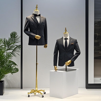 服装店男模特道具半身男装人台
