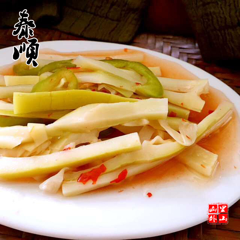 凉拌笋丝泰顺特产农家自制酸辣味嫩笋尖 休闲零食即食500克泰享念