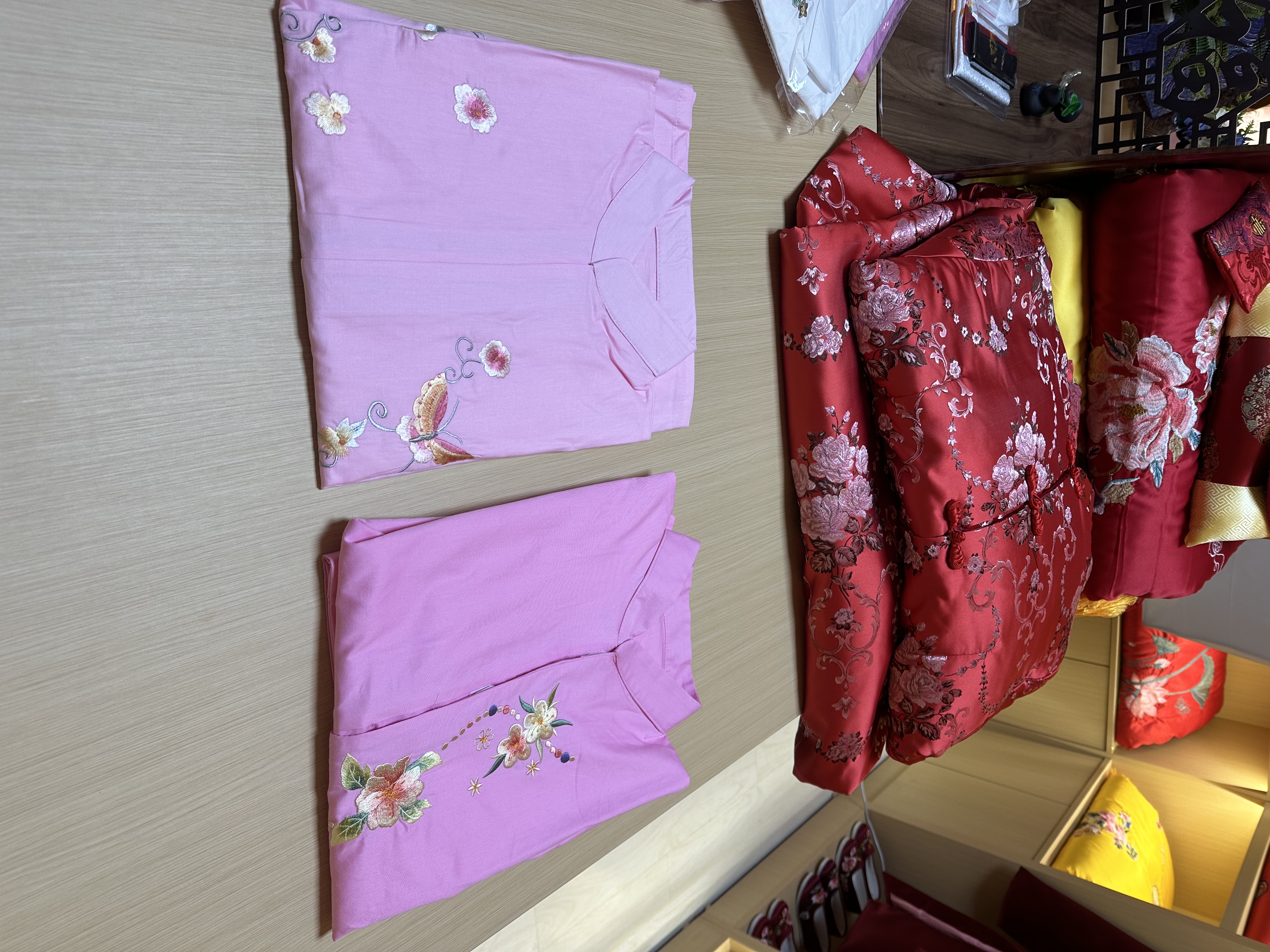 苏绣寿衣女士100%纯棉衬衣衬裤套装老人冲喜百年服民间白事内衣