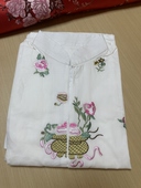 苏绣寿衣女士100%纯棉衬衣衬裤 老人冲喜百年服民间白事内衣 套装