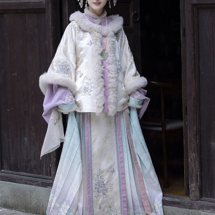 新中式风汉服套装女冬款