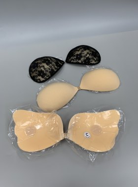 胸贴女婚纱用硅胶隐形内衣大胸薄款透气结婚照小胸厚聚拢上托乳贴