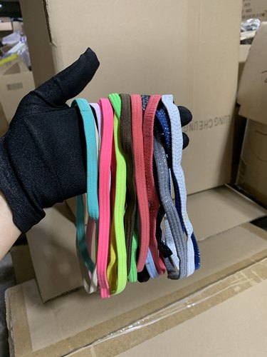 满10元包邮！出口外欧美花色运动松紧绳瑜伽发带发箍跑步头带发饰