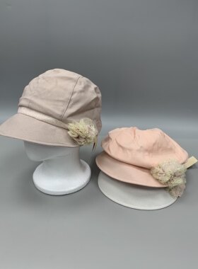 八角贝雷帽女春夏款文艺卡其色女士帽子英伦鸭舌画家帽