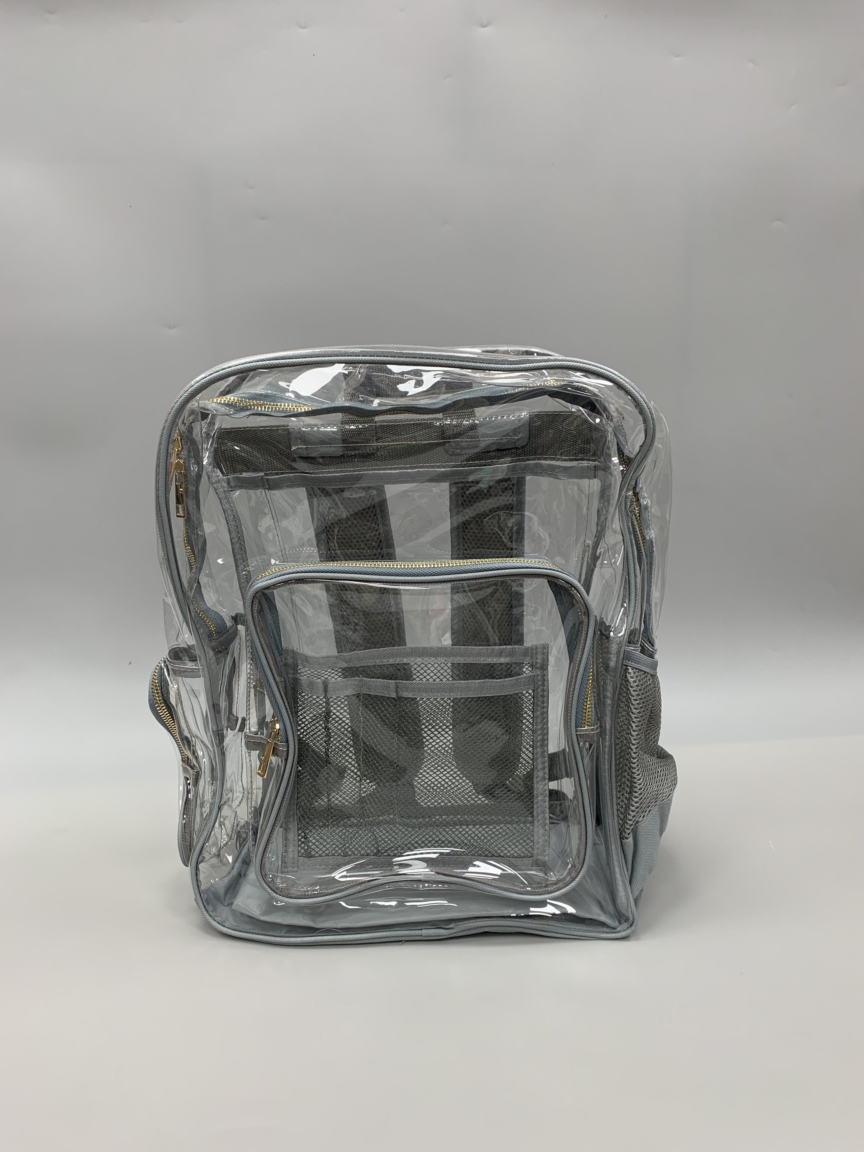 透明双肩包女韩版潮流时尚个性背包全透防水大容量简约男学生背包