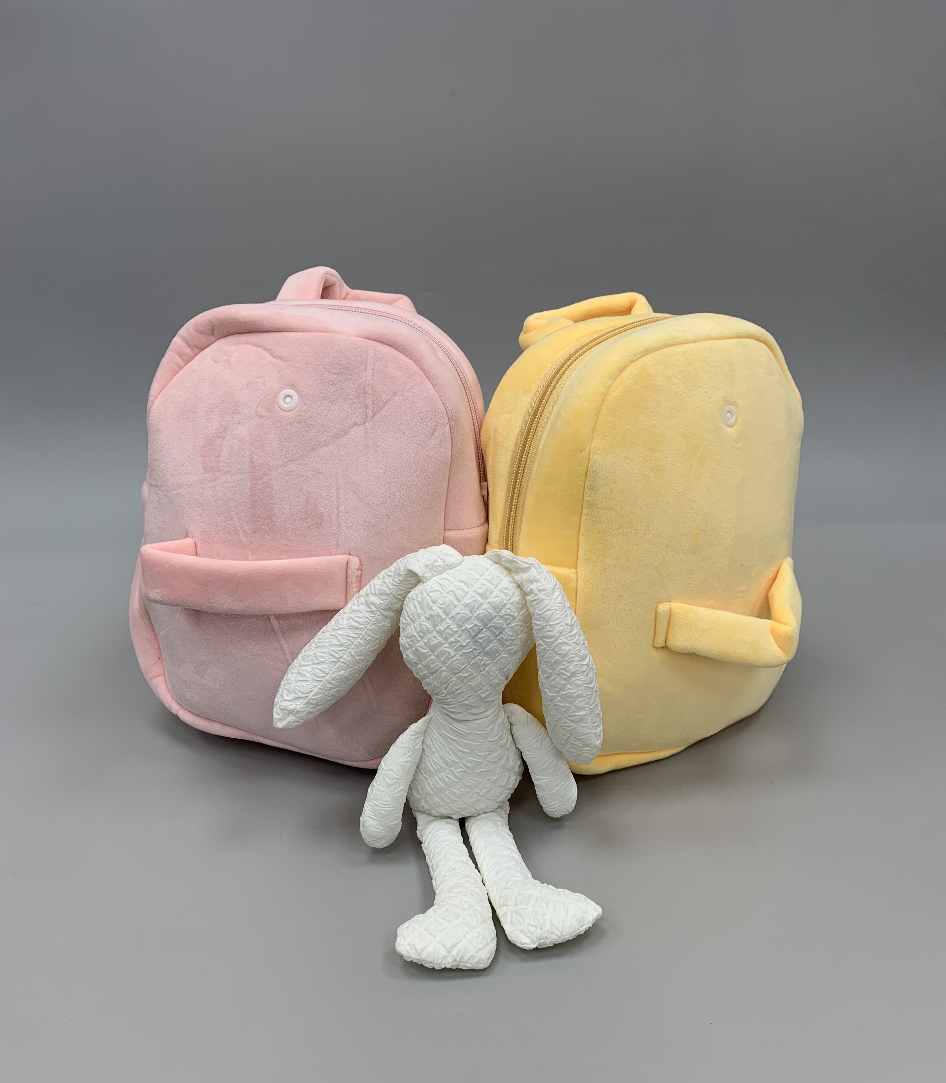 出口外单娃娃书包新款男女童双肩背包毛绒玩具公仔儿童