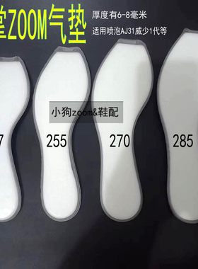 zoom气垫喷泡篮球鞋垫