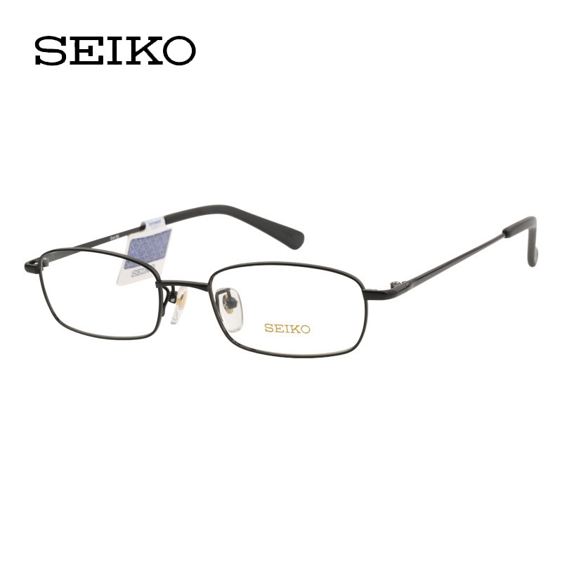 SEIKO/精工眼镜架纯钛休闲商务年轻款男士小款近视远视眼镜HO1046