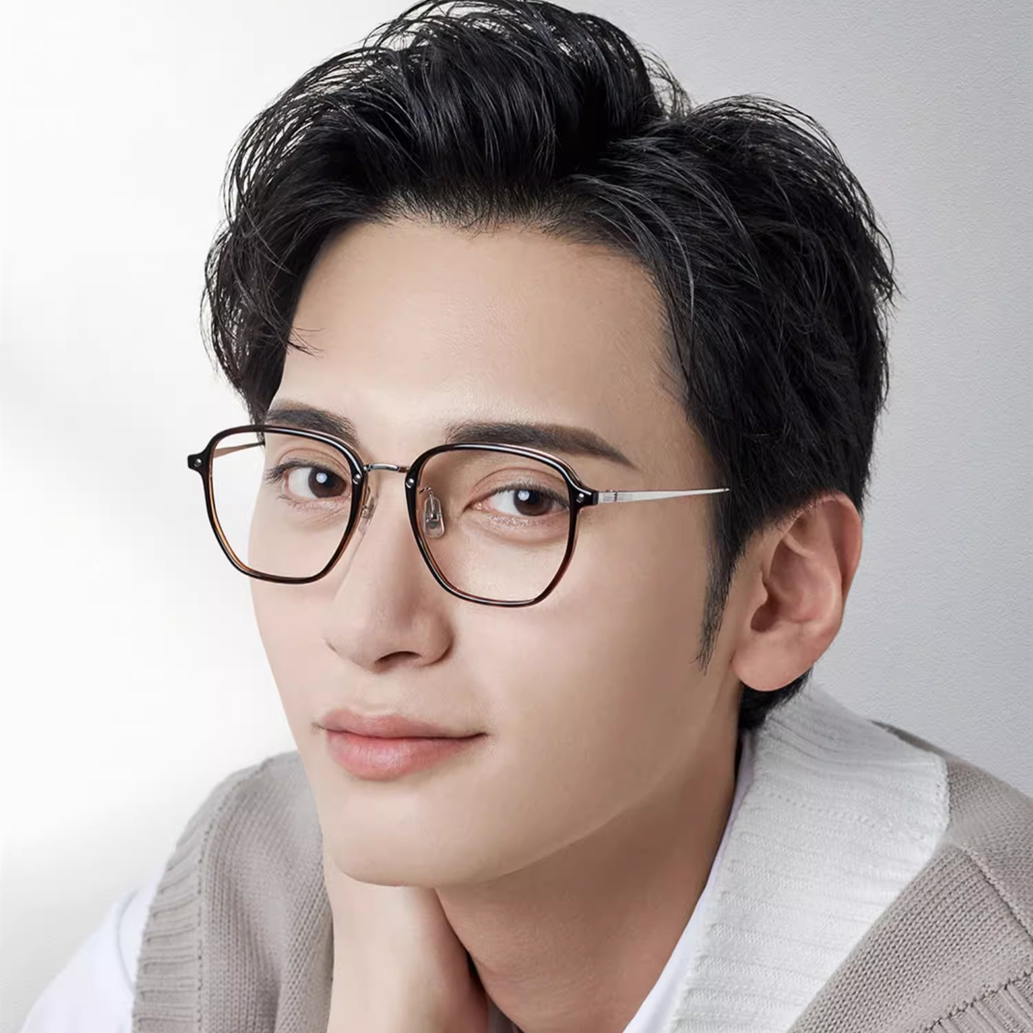 时尚流行大框镜架超轻显瘦眼镜框护目男潮不规则配近视女87002