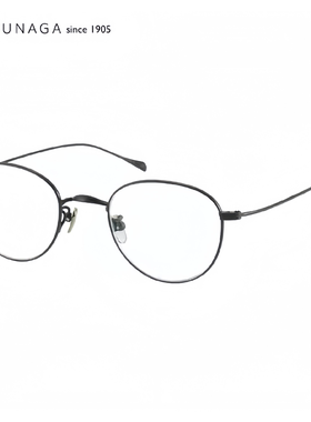 MASUNAGA 增永眼镜日本手工纯钛镜框近视眼镜架复古圆框GMS 396BT