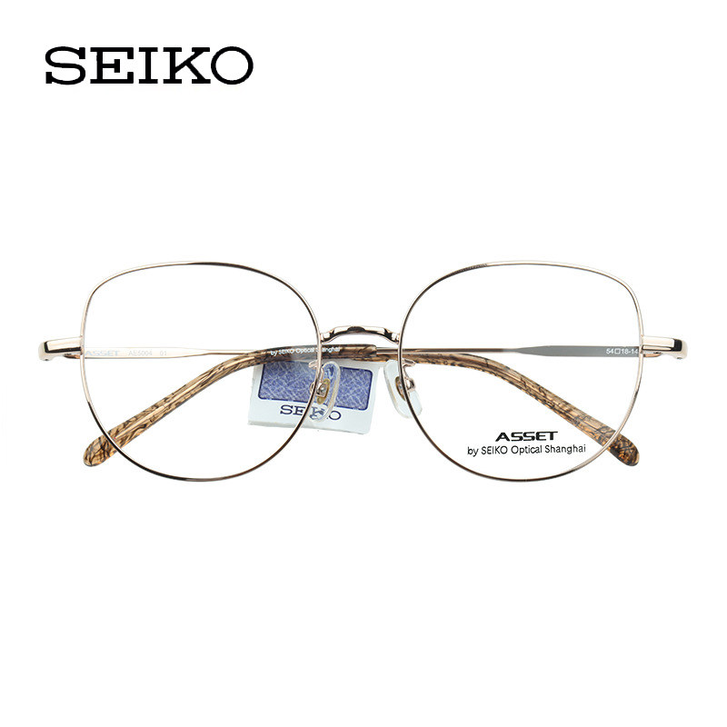 精工超轻时尚纯钛金属休闲潮流近视眼镜框防蓝光光学眼镜架EA5004