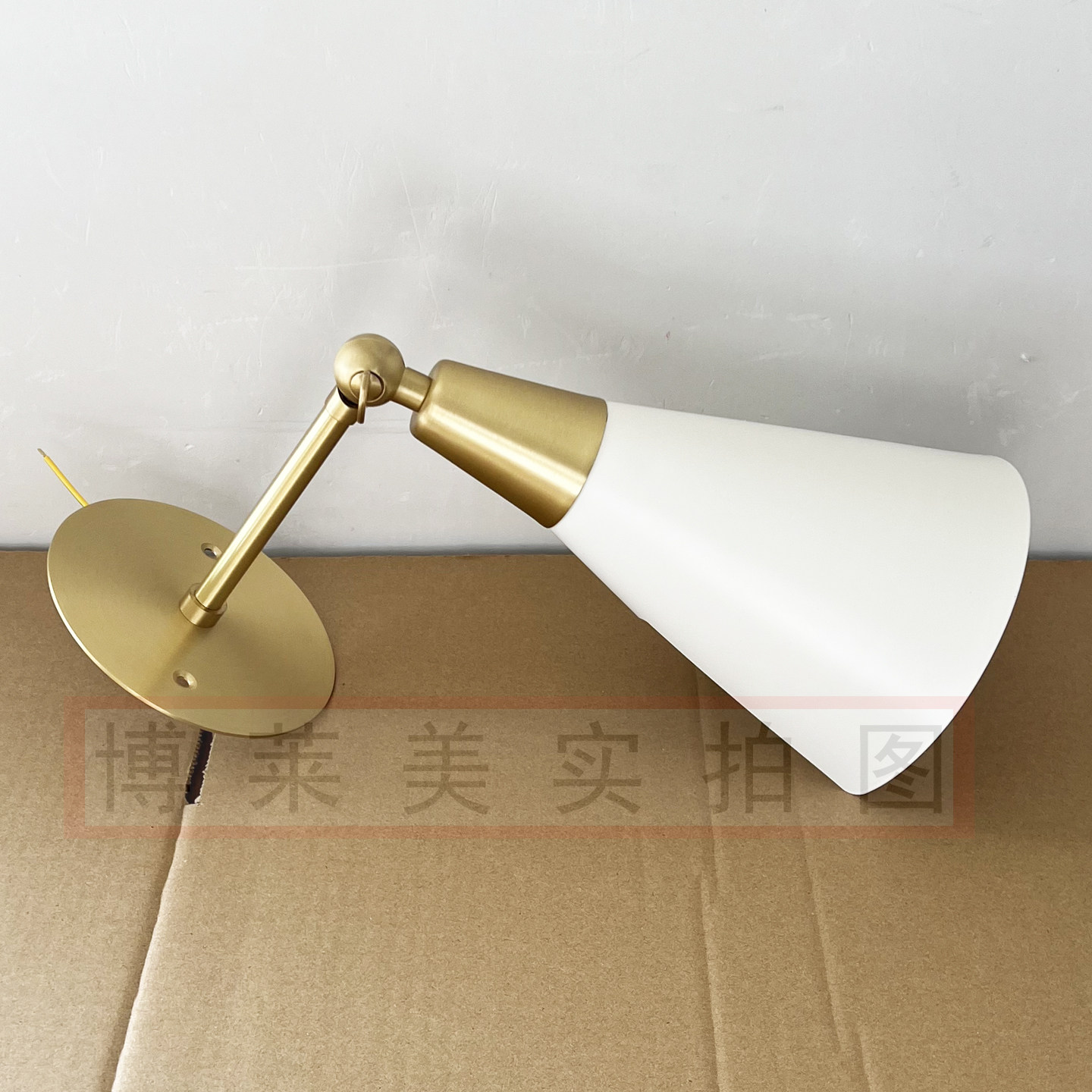 卧室床头壁灯黄铜Athena Calderone同款仿古