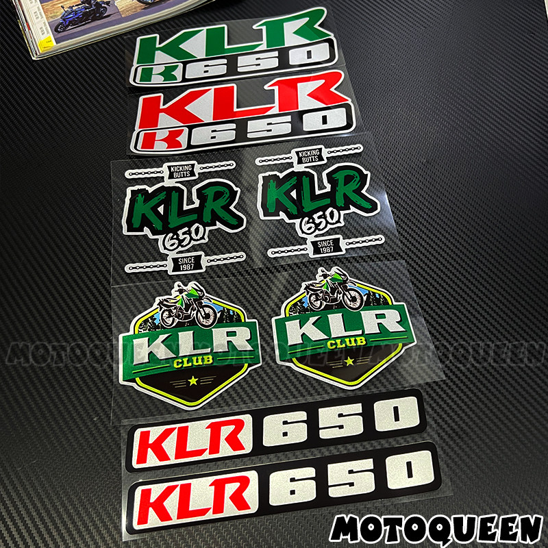 适用KLR650川崎KLR 650贴纸摩托车改装反光拉花车身侧板装饰贴画