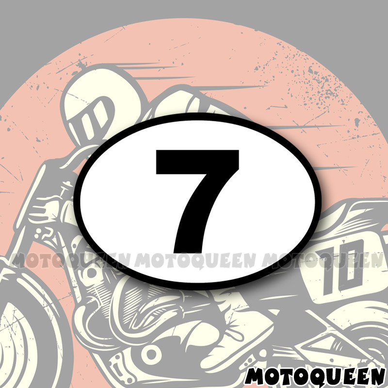 适用复古机车无极钱江闪奔达哈雷灰石300摩托车油箱装饰数字贴花