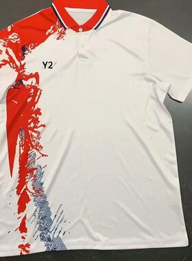 羽毛球服短袖男款羽毛球衣服女翻领T恤透气运动比赛服6231儿童