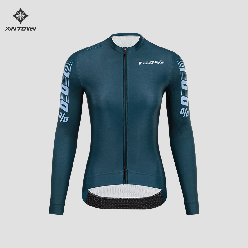 XINTOWN齿轮骑行服女吸湿排汗公路车自行车骑行服长上衣春夏季男