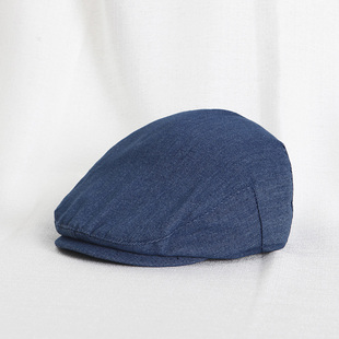 2025春夏儿童帽子宝宝牛仔布鸭舌帽遮阳贝雷帽男童女童前进帽日系