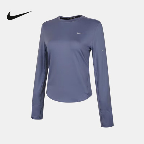 Nike耐克长袖T恤女子2025冬季休闲透气速干圆领套头衫 HQ0504-499