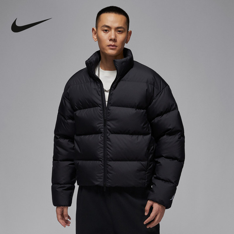 Nike耐克羽绒服男2025冬Jordan面包服休闲立领运动外套IF4260-010