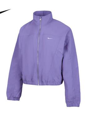 Nike耐克外套女2025夏季新款休闲运动短款立领梭织夹克HJ1000-527