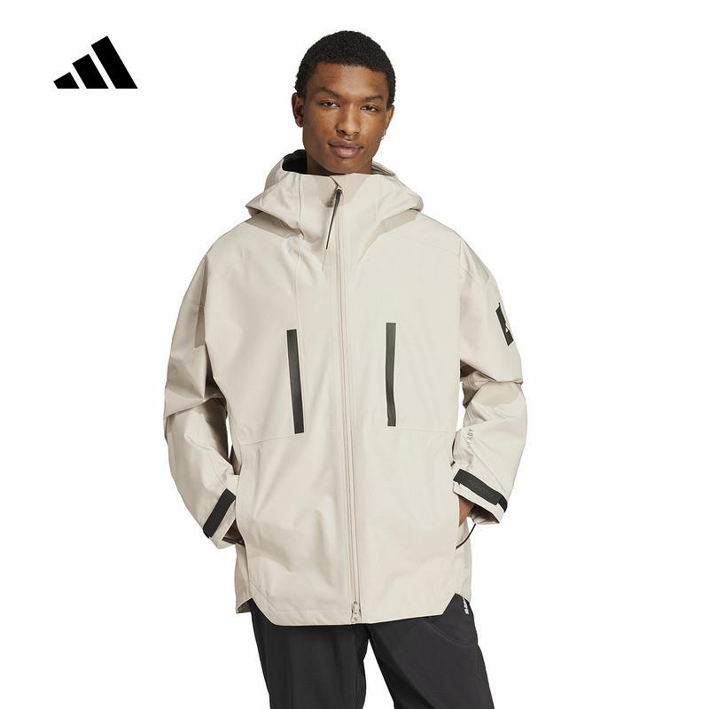 adidas阿迪达斯冲锋衣男2024秋季新款户外防水运动夹克外套IZ4618