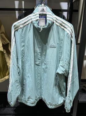 adidas阿迪达斯外套男24秋季运动休闲梭织立领夹克JI6646 JI6648