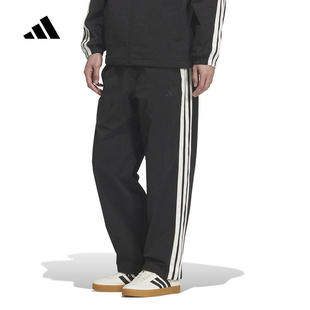 adidas阿迪达斯男裤2026春季宽松休闲梭织直筒长裤KR2531 KR2532