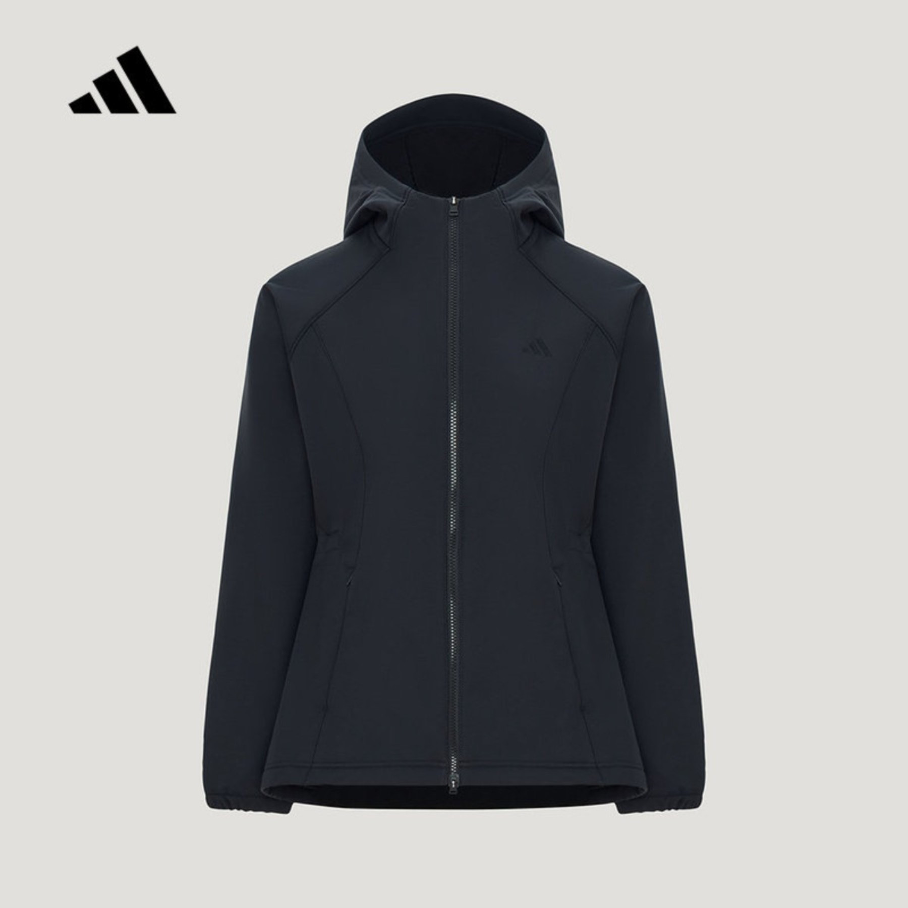 adidas阿迪达斯外套女休闲拒水连帽梭织夹克KZ1595 KZ1596 KZ1597