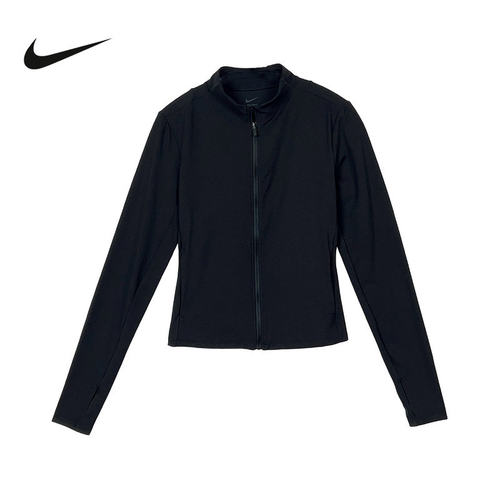 NIKE耐克长袖T恤女2026春紧身衣速干训练跑步开衫夹克 II3928-010