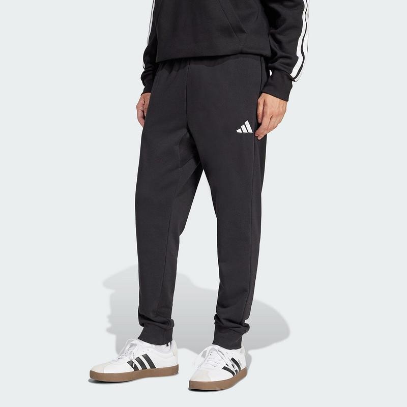 adidas阿迪达斯男裤2025春季新款针织休闲运动舒适小脚长裤JE3854