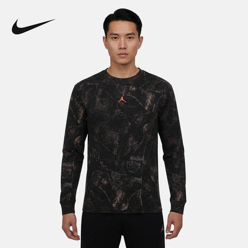 Nike耐克长袖T恤男2026春季JORDAN复古运动透气套头衫IF3047-010