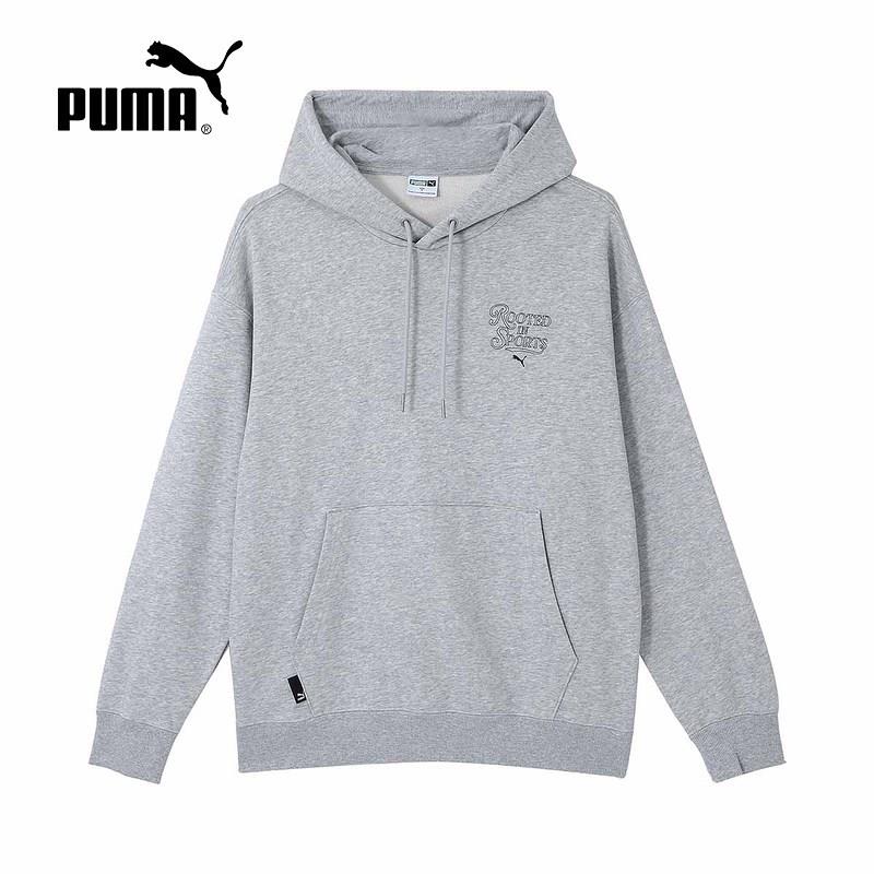 PUMA彪马卫衣男子2024冬季新款宽松运动休闲针织套头衫 631036-04