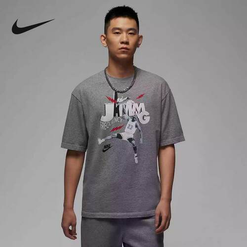 NIKE耐克短袖男25夏季新款JORDAN图案印花休闲运动T恤HJ2930-091