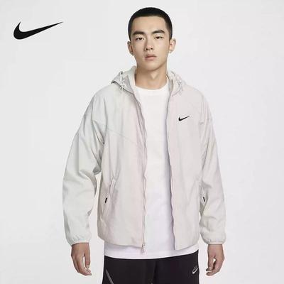 NIKE耐克加绒外套男2024秋季新款防风保暖运动连帽夹克HV1065-072