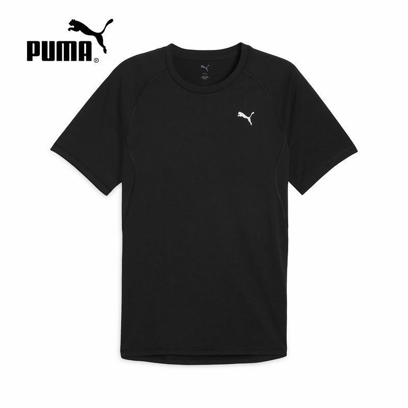PUMA彪马短袖男25夏季新款休闲运动跑步透气百搭圆领T恤527241-01