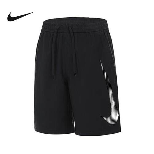 nike耐克短裤男2025夏新款跑步运动透气大勾梭织五分裤HJ4046-010