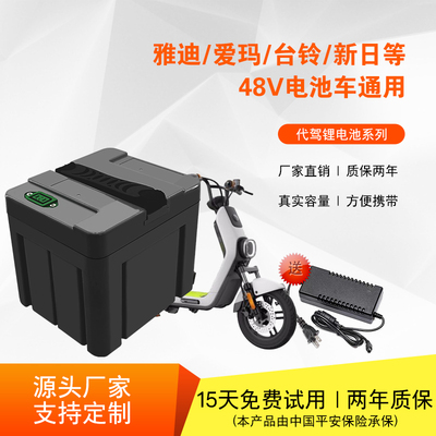 雅迪台铃爱玛新国标电动车48V锂电池星恒20AH天能同款通用锂电瓶