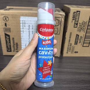 含氟防蛀儿童牙膏6岁以上水果口味儿124g 现货Colgate高露洁按压式