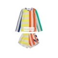 Bo Color Striped Long-Sleeved Swimsuit Set (in Stock)