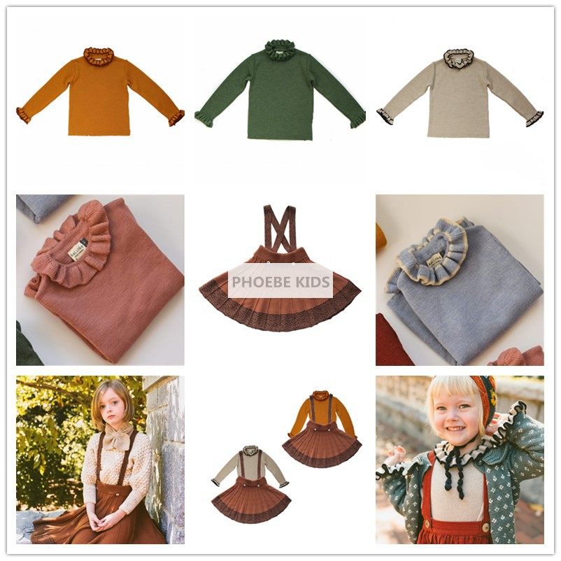 ins爆款女宝宝百搭短裙子打底衫