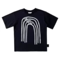 Lmh Black Monochrome Rainbow Short-Sleeved T-Shirt
