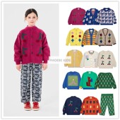 纯棉针织开衫 西班牙BC同款 24AW男女宝宝秋冬装 外套儿童打底毛衣